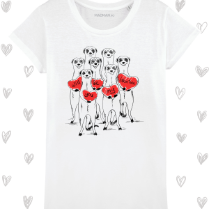 Tricou femei personalizat Meerkats in love