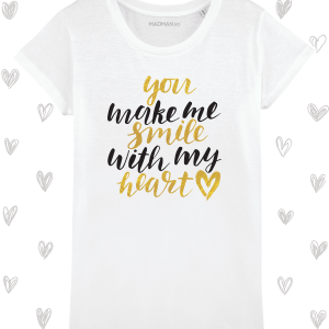 Tricou femei personalizat Smile with my heart