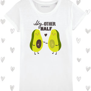 Tricou femei personalizat My other half of avocado
